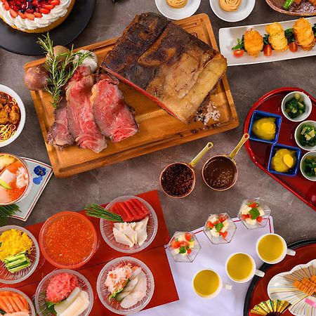 Shin Furano Prince Hotel Kültér fotó A selection of Japanese cuisine