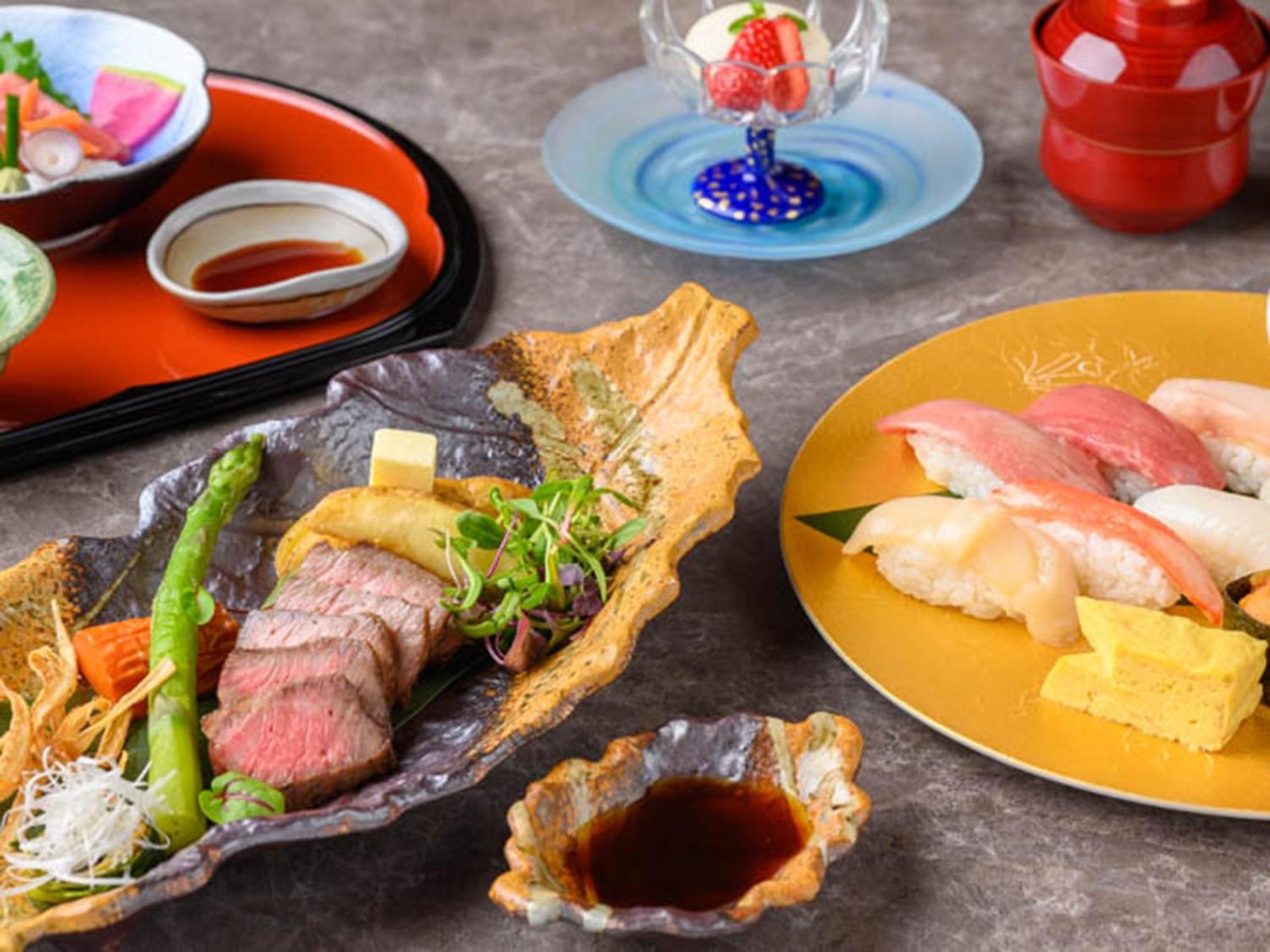 Shin Furano Prince Hotel Kültér fotó A selection of Japanese cuisine