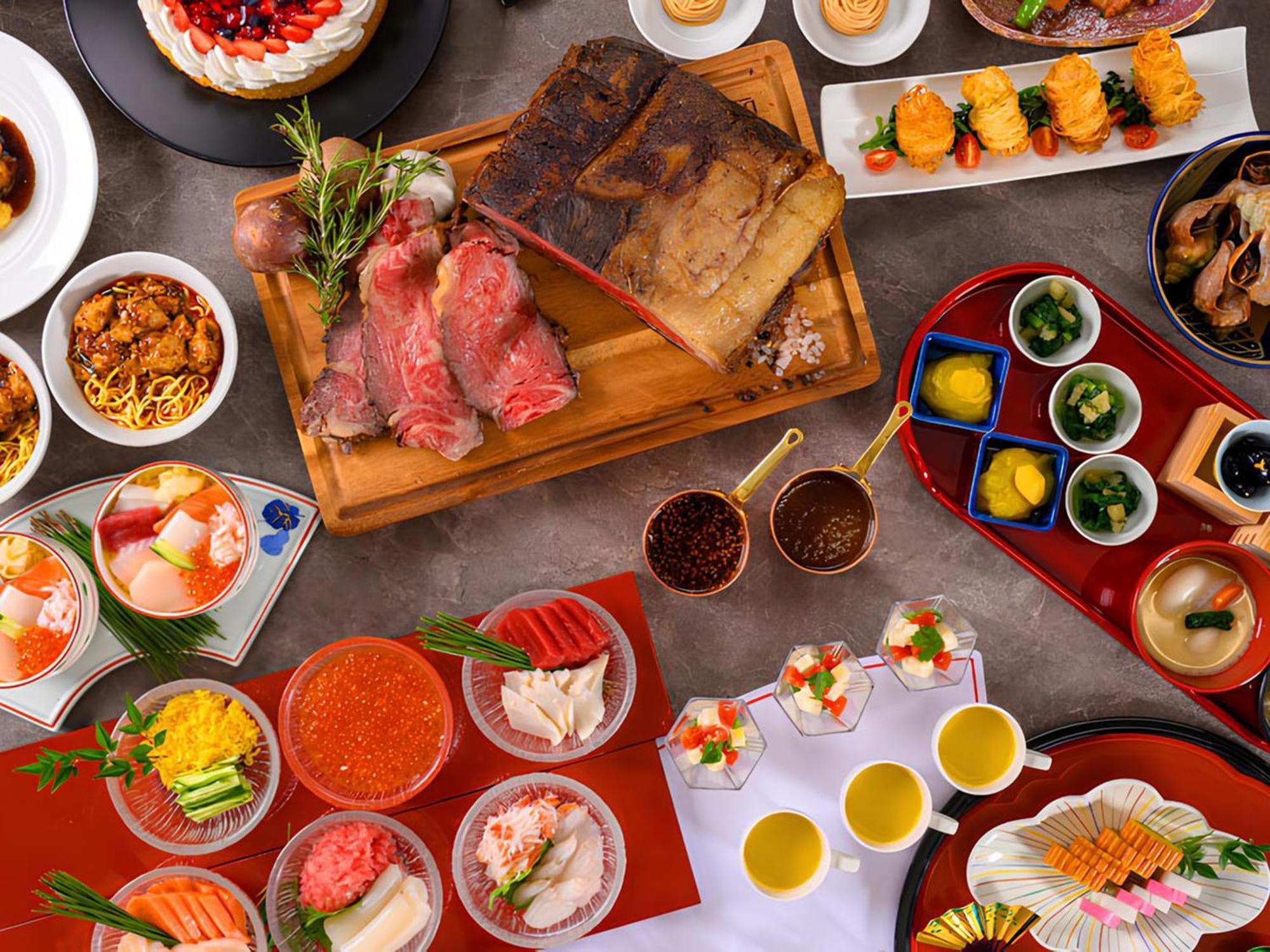 Shin Furano Prince Hotel Kültér fotó A selection of Japanese cuisine