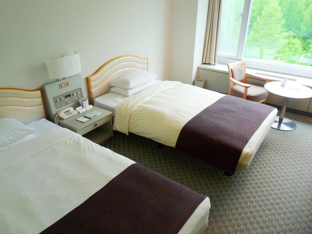 Shin Furano Prince Hotel Kültér fotó A room at the hotel
